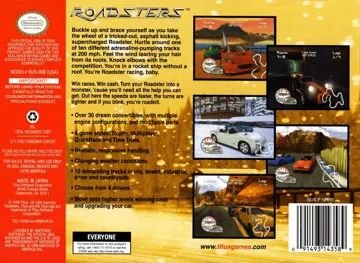 Roadsters (USA) (En,Fr,Es) box cover back